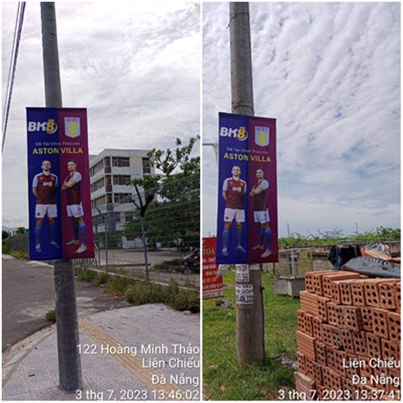 Dọc tuyến đường của Đà Nẵng treo nhiều banner